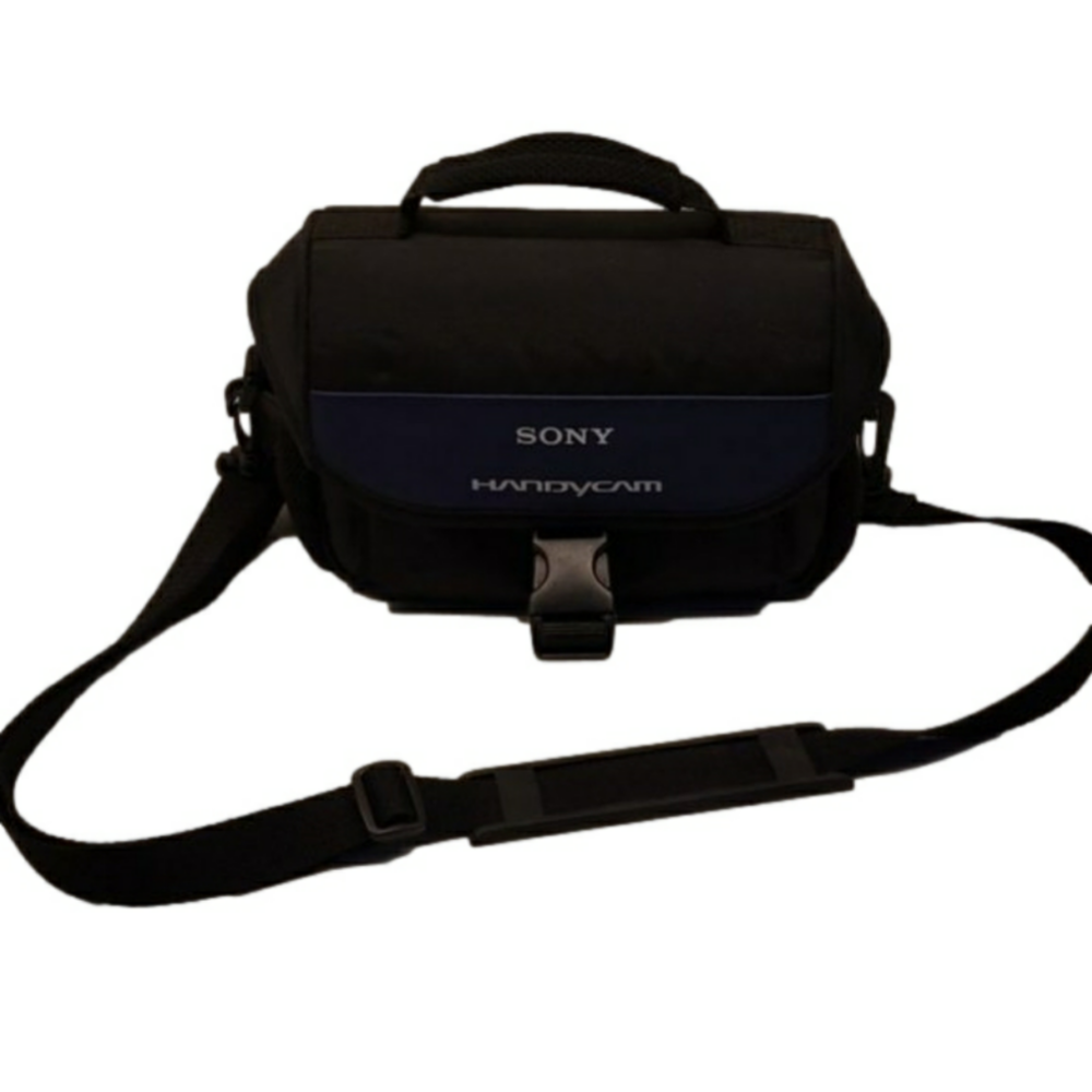 SONY Handycam Black Nylon Bag Video Camera Case  Shoulder Strap 4" x 6" x 8